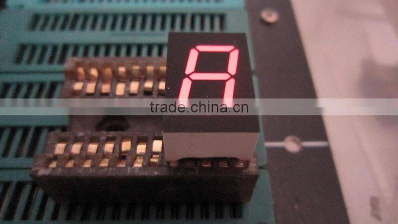 0.56 inch seven segment led display, 1 digit red color
