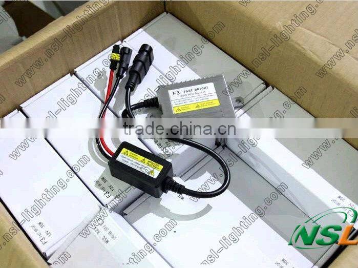 FASTER THAN OEM BALLAST, HOT F3 FAST BRIGHT AC 35W DIGITAL HID XENON BALLAST, BRIGHT IN ONE SECOND