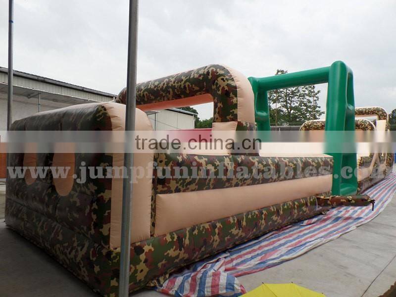 24m Large Obstacle Course adults outdoor challenge sports Boot Camp Inflatable Course for sale