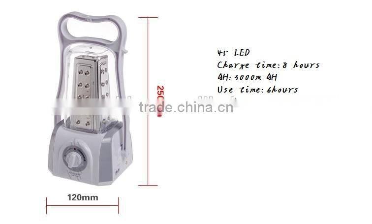 2014 Portable Silver Outdoor Solar Hurricane Lantern With Aluminium Alloy 3W Solar Panel