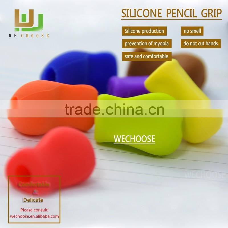 Preschool learning how to hold a pencil cool and useful silicone pencil grip mini size for pencil box case