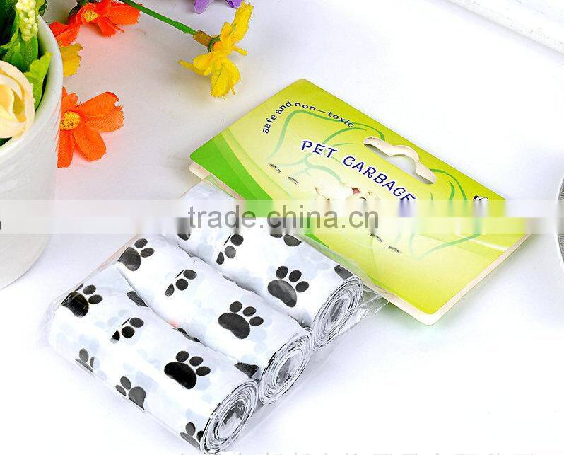 YiWu 2016 new design wholesale Biodegradable Customized printed dog waste bags