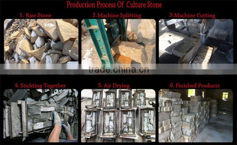 Hot Saled Gray Granite Exterior Natural Stone Wall Decoration