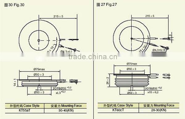 Russian Thyristors T123 T133 T143 T153 T253 T173 200-4000A