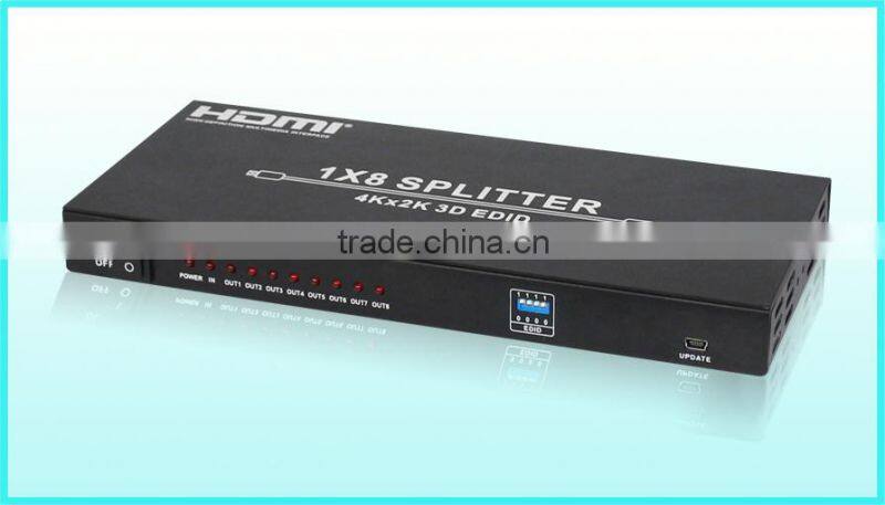1 input 8 output support 3D 1080P hdmi splitter 1x8 , 2015 Newest
