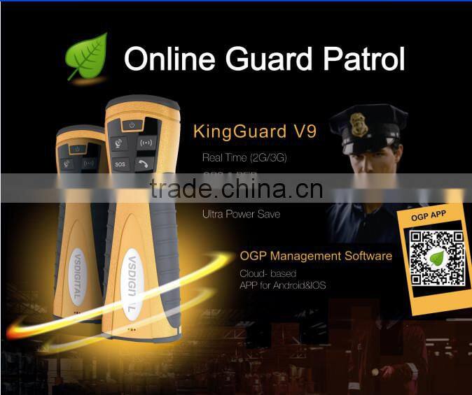 GPRS+GPS+RFID security monitoring system/watchman clock