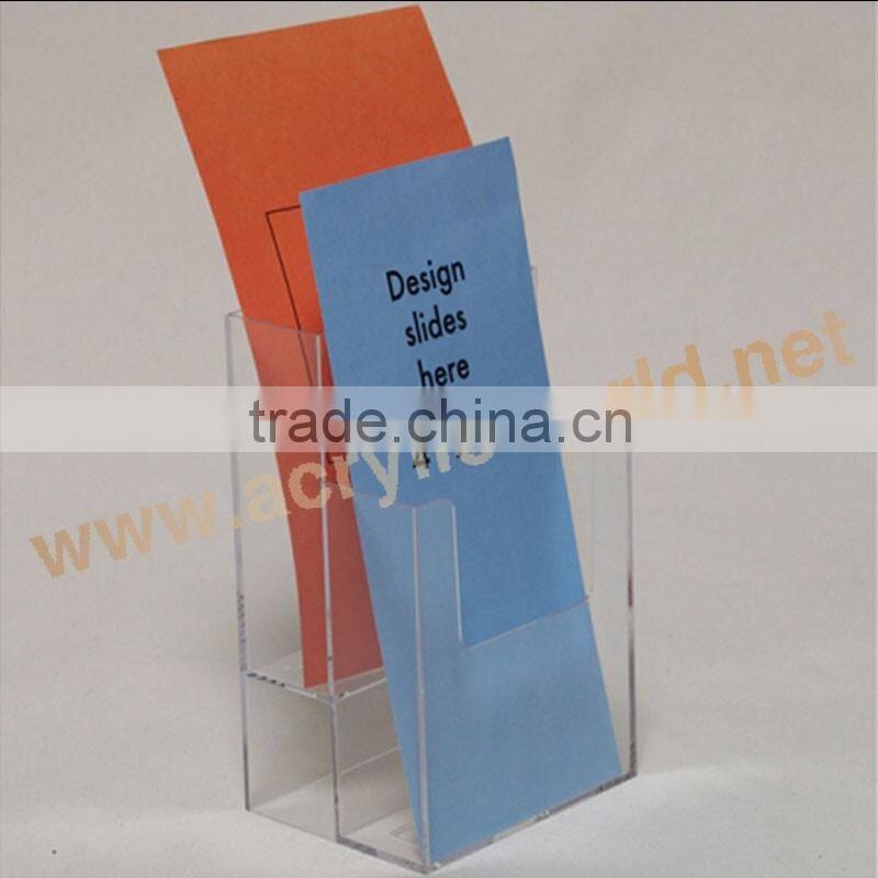 black multiple face brochure holder floor stand