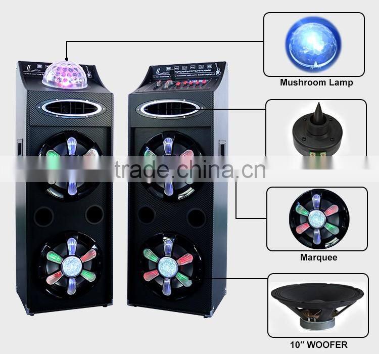 Pro Home Theater With Bluetooth Portable Stereo Wooden Digital Speaker