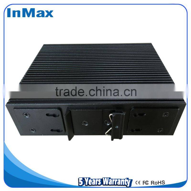 3 ports gigabit 1x1000BaseX SFP and 2x10/100/1000BaseT(X)Ports Din-Rail Gigabit Industrial Network Switch i503A