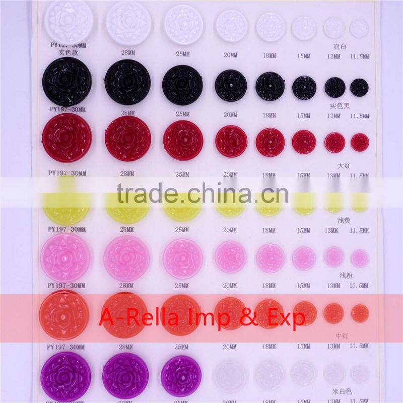 clothing buttons 4 holes flatback