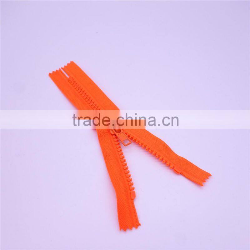 resin zipper close -end zipper for pocket