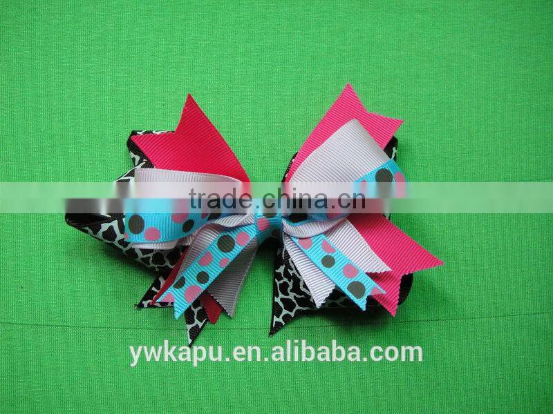 Popular new style lovely ribbon bow for girl