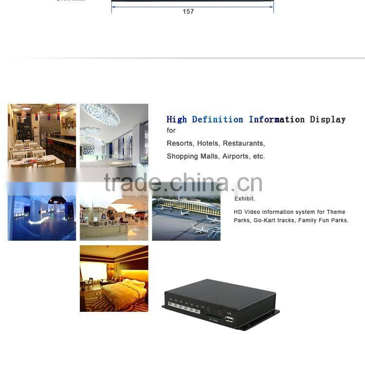 Customized service six led button for stores advertising promotion digital signage software player