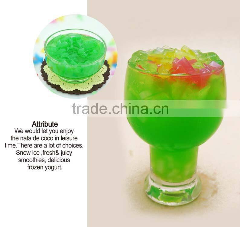 good taste Taiwan bubble tea with grape nata de coco