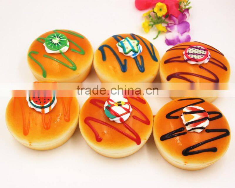PU Wholesale Artificial Fake Sesame Bread Model With Cream Scent Bakery Window Shopping