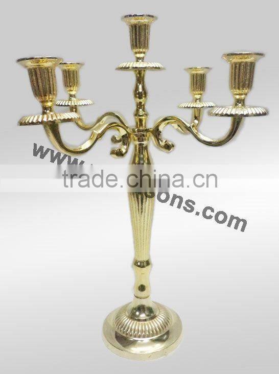 Modern Popular Gold Candelabras And 5 Arms Gold Candelabra Weddings For Church Decor