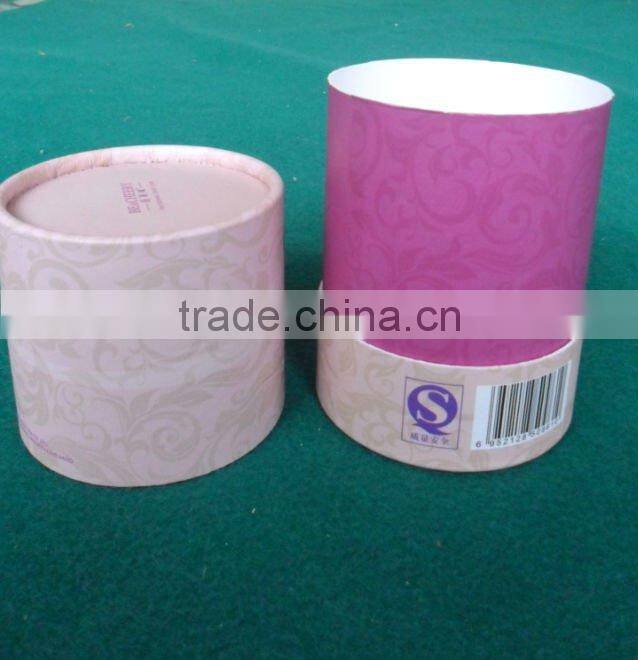 Recyclable organic coffee herbal tea round paper tube packaging can