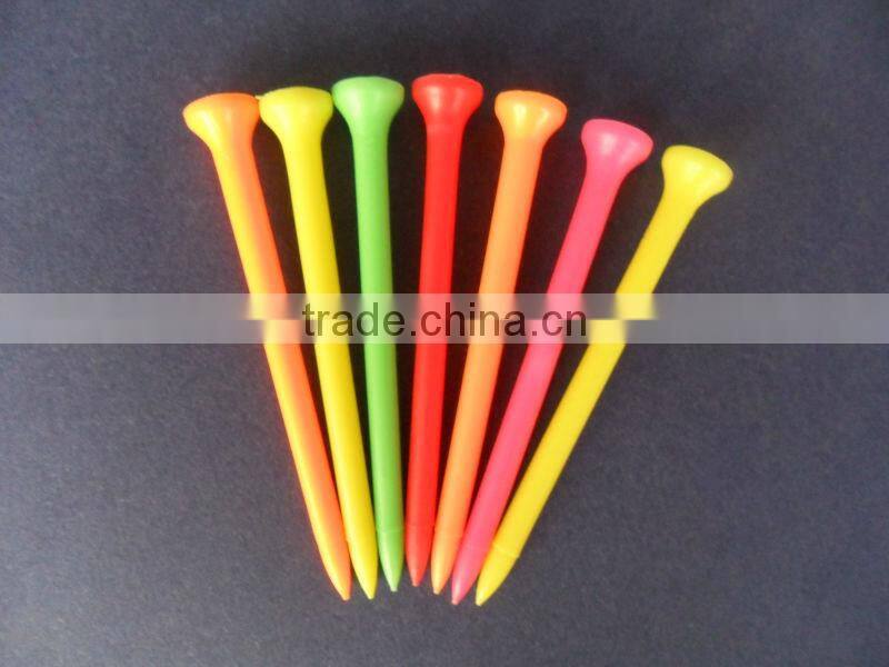 Various material party use colourful golf tee can printed logo many size wholesale