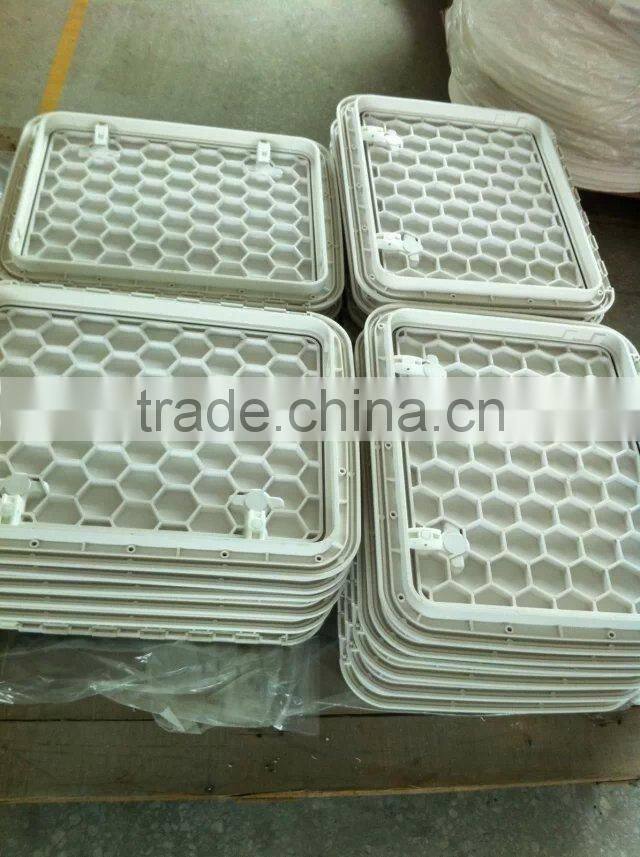 China boat stainless steel round deck plate ,6 inch Screw fixed Deck Plate marine yacht deck plate