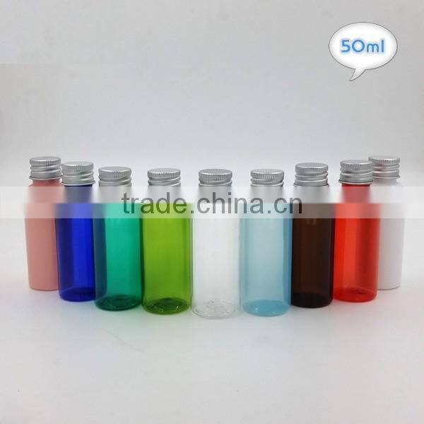 30ml 50ml plastic bottles with different colors and flip caps screw caps for wholesales