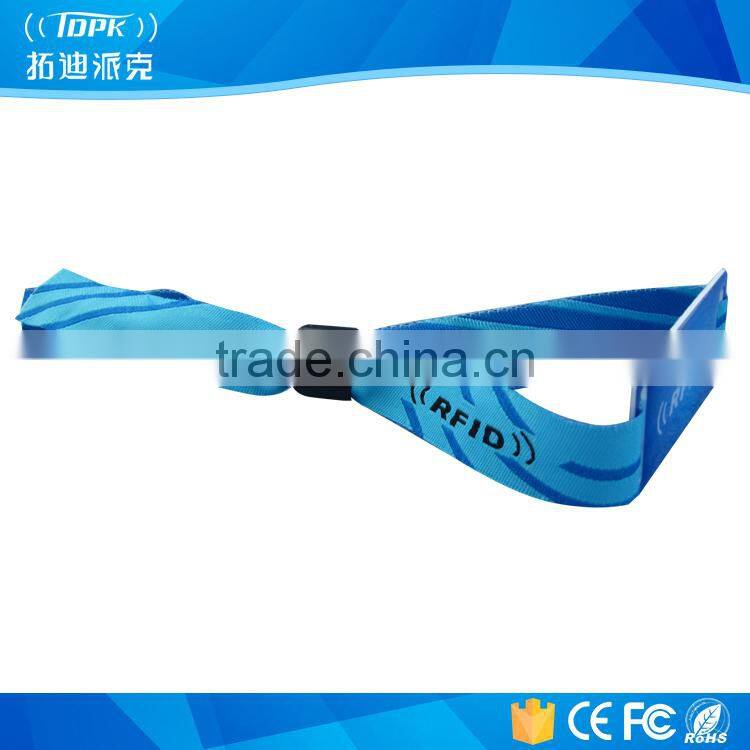 Fashion nylon strap nfc rfid wristband tags