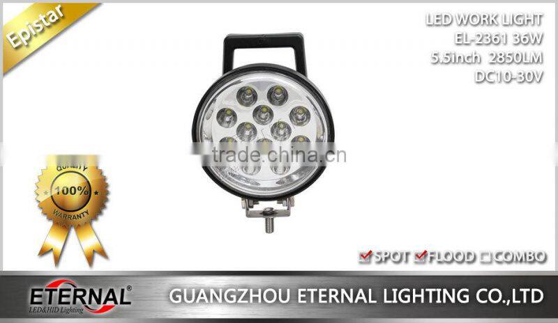 36W 5.5" car led work light super bright automotive vehicles off road equipment portable led lamp