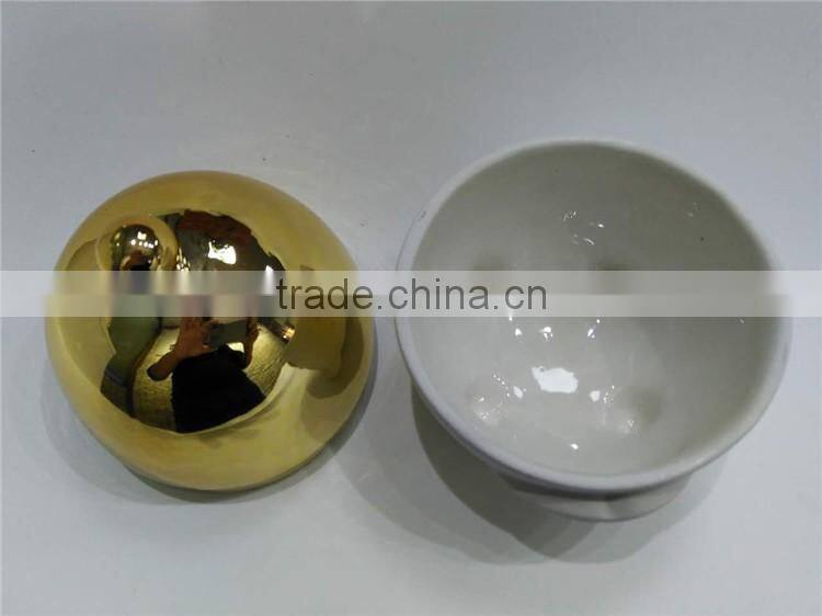 hot sale personalized color glazed decorative ceramic custom candle jar