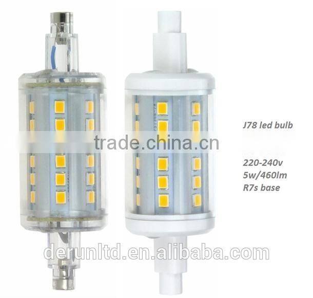 High Lumen 78mm 118mm 189mm dimmable corn led light bulbs with ce rohs 5w 10w 15w R7s Led light tube wholesale from China