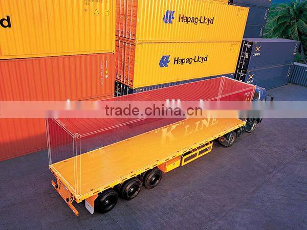china manufacturer flat bed semitrailer
