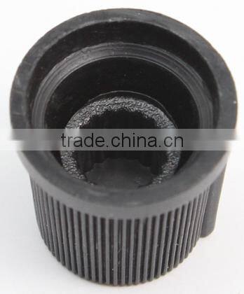 guitar red cap plastic knurled knob 6mm shaft