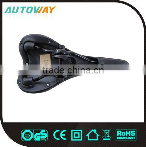 Black Leather Bike Saddle