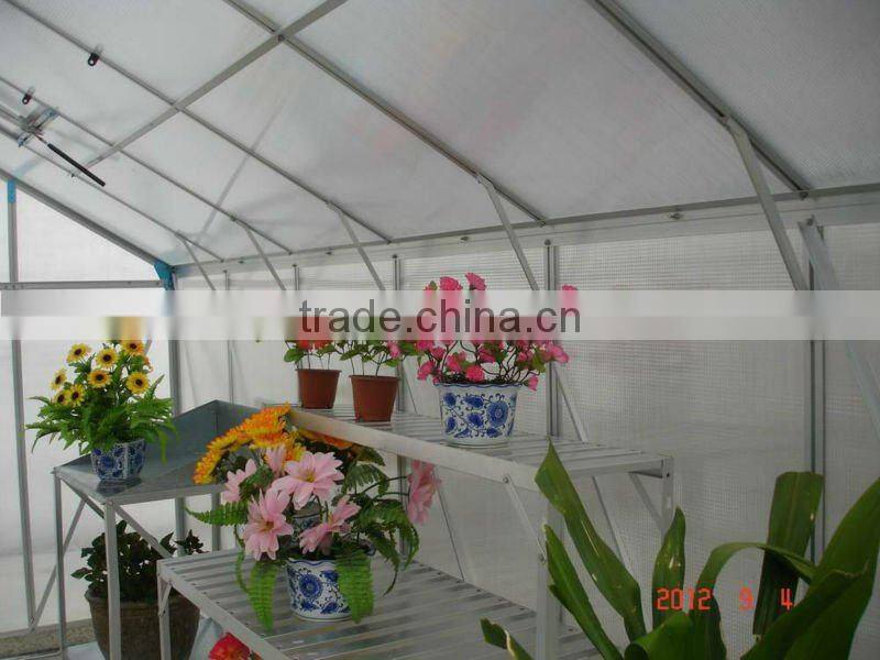 latest 6mm polycarbonate sheet aluminium greenhouse HX66125-5
