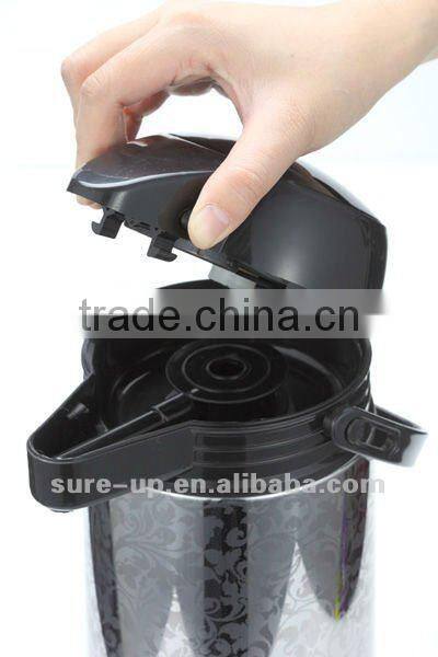 1.9L thermos,stainless steel vacuum airpot with glass liner,vacuum flask,kettle