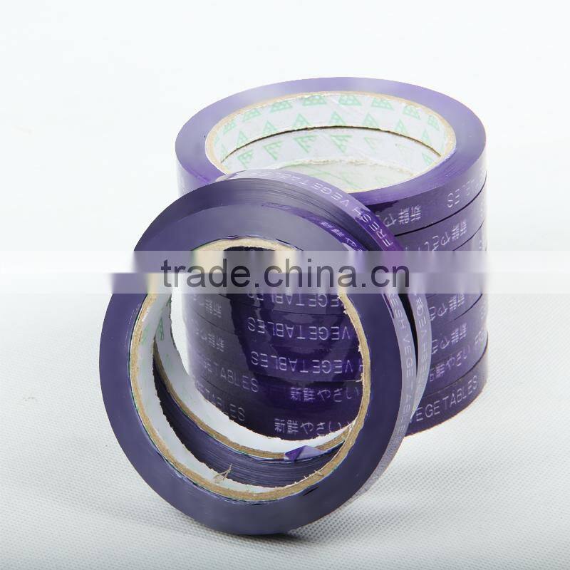 Supermarket Green Vegetables Tape/Bopp Packing Tape For Supermarket