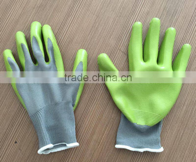 Nitrile Coated Nylon Work Gloves Size 9 EU