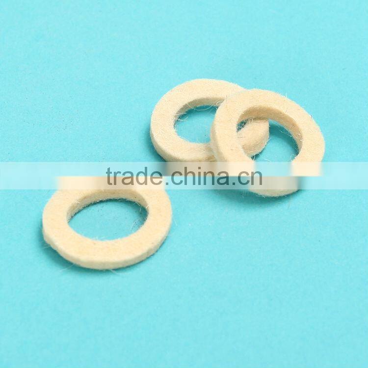 Felt sealling pure white circular ring gasket supply