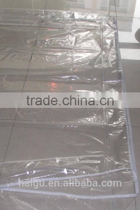 Hot sale super clear pvc Zipper bag