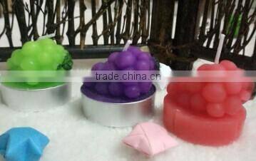 3PK FRUIT GRAPE CANDLE