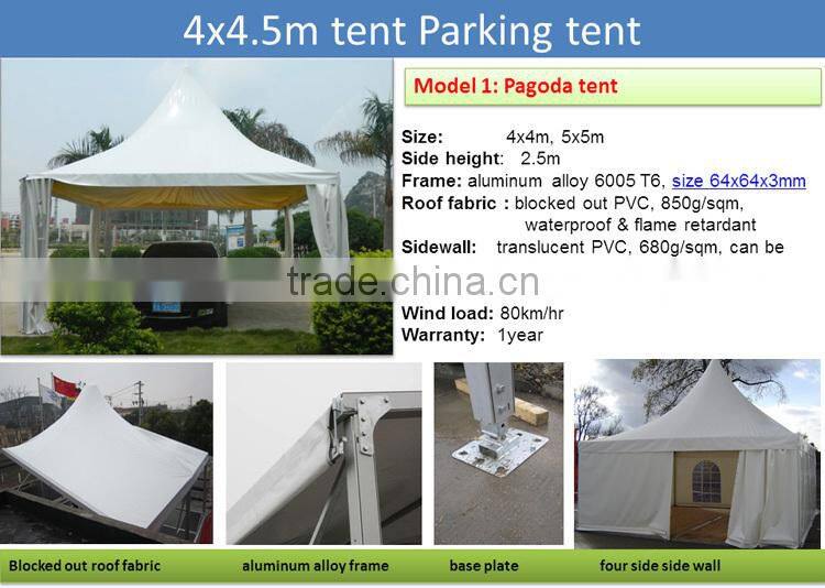 Aluminum small car parking shed tents for sale
