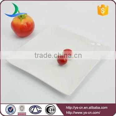 New product square shape white catering ceramic plate