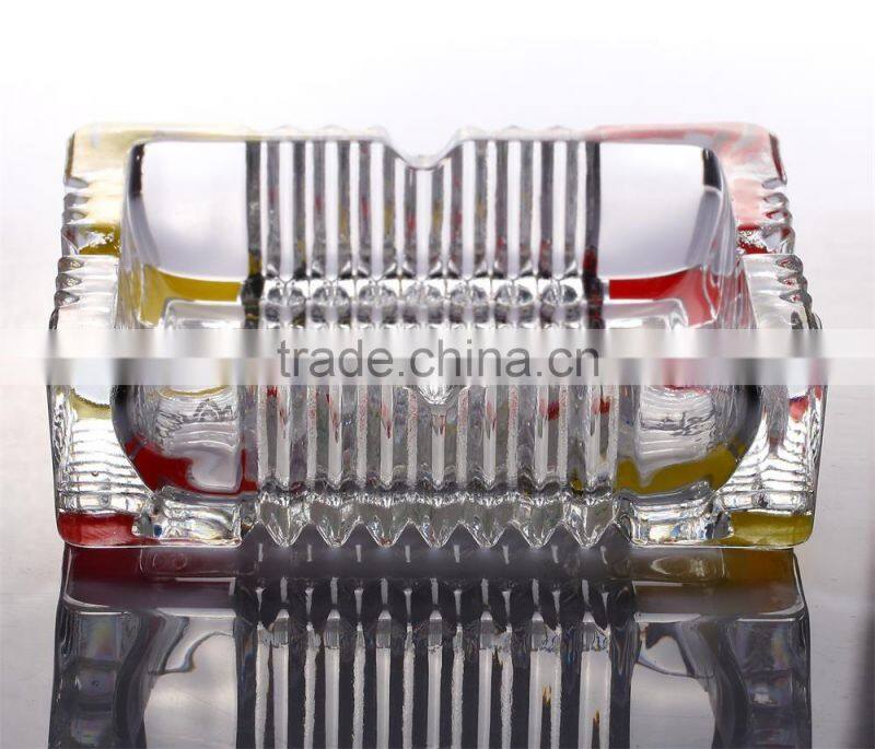 Square Shape Glass Ashtray large glass ashtray