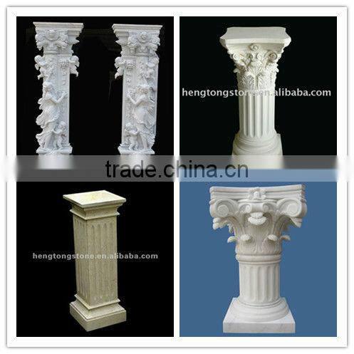 Marble Roman Round Wedding Pillar