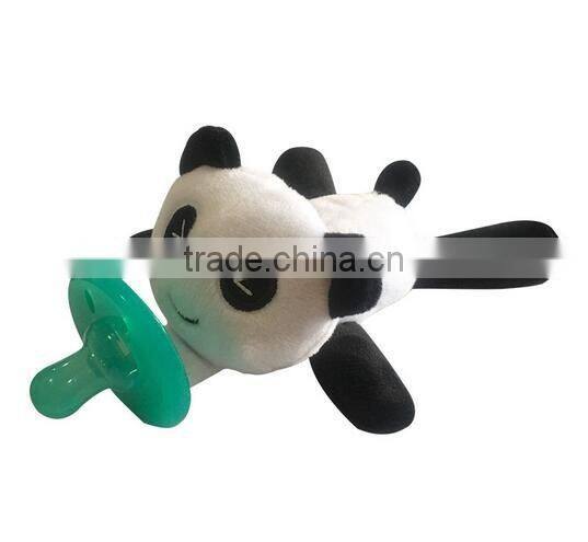 Plush Animal Pacifier and Teether Holder