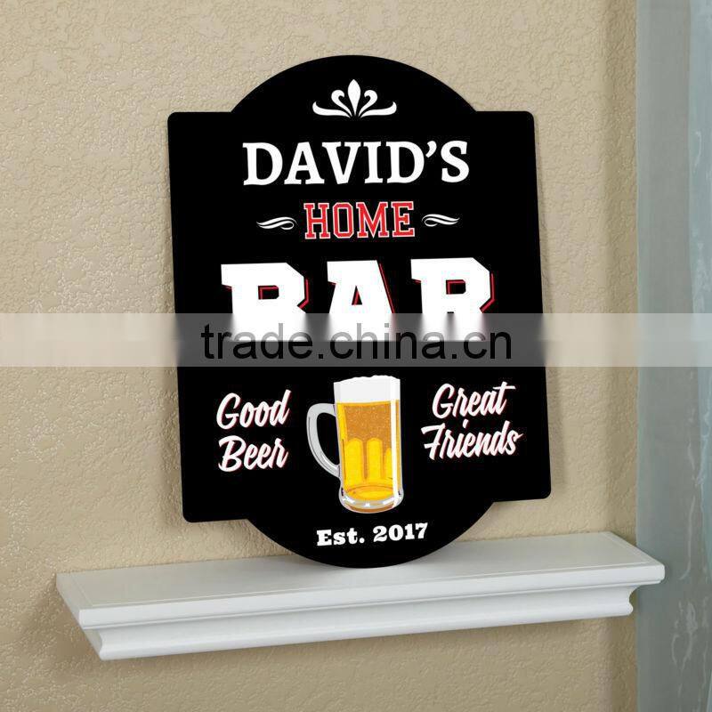 Personalized Pub Sign MDF Sign for PUB UV printing on wood Advertising Board