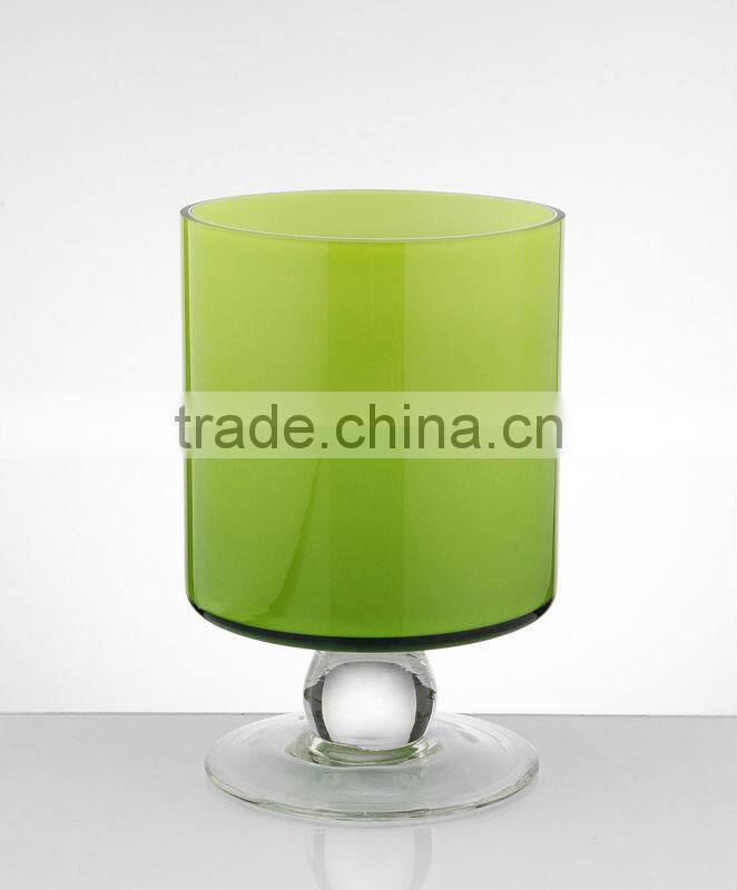 hyacinth glass vase,clear irregular glass vase in high quality,mouth blown glassware