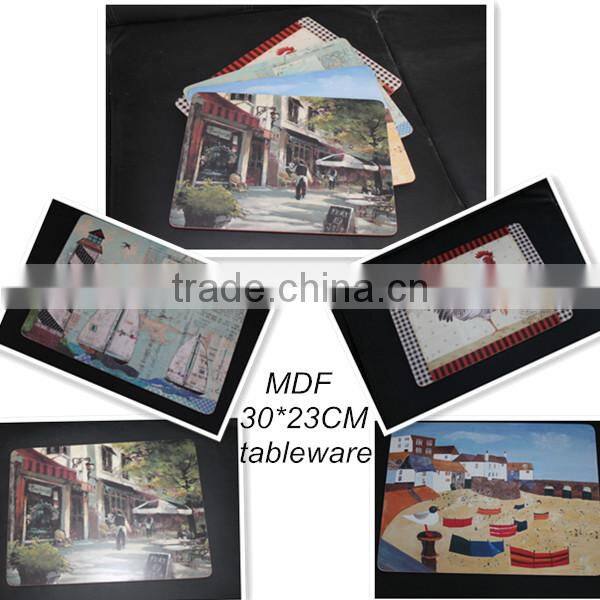 hot sale popular special wooden coaste placemat wholesale