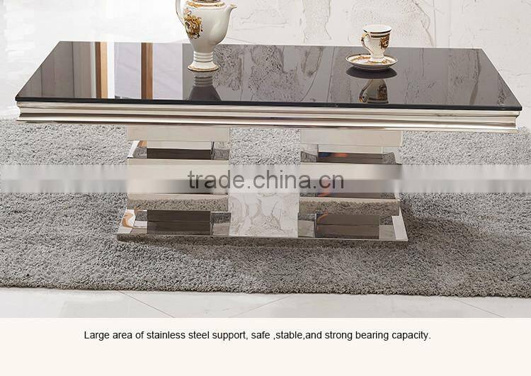 C414 Rectangle Glass Coffee Table Modern Furniture