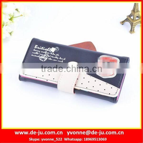 Luxurious China Zipper Vintage Leather Wallet