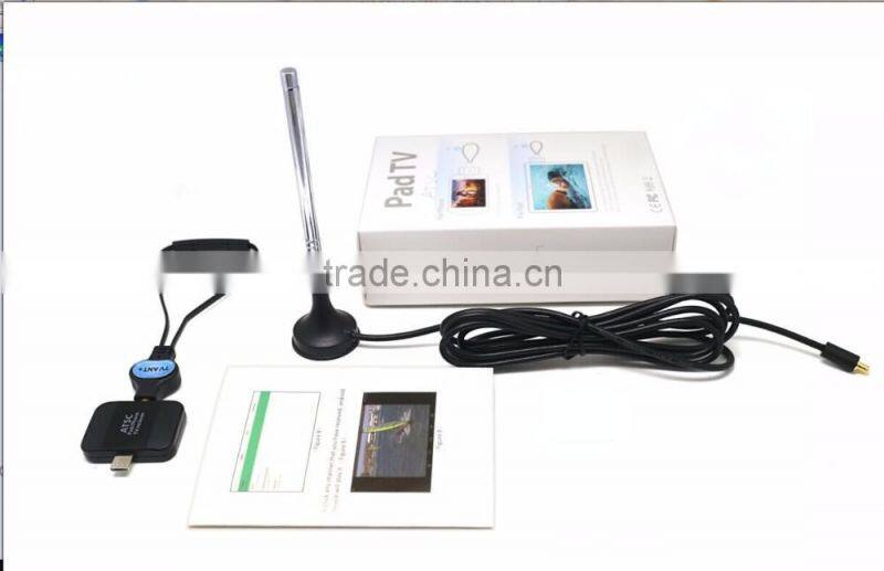 Auto Mobile Portable Android 2 mhz DVB-T2s DVBT T2 Smart Micro USB Digital TV Tuner Mini Box Receiver For Android Pad Bus