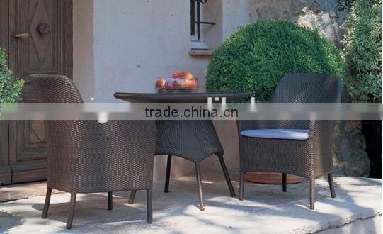 2017 Sigma all weather quickest delivery resin wicker metal and glass top center table